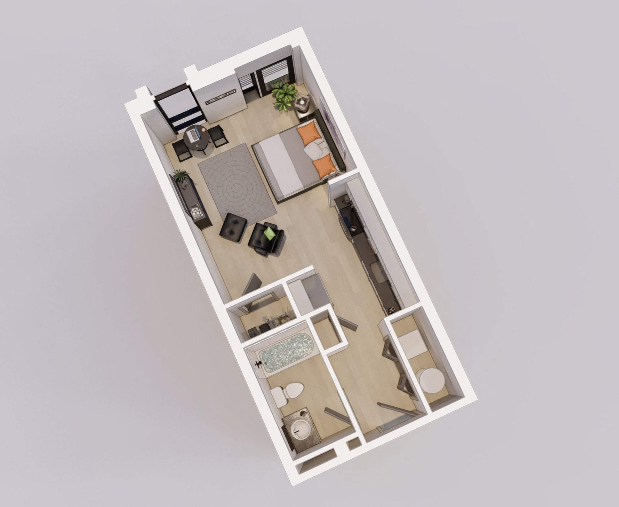 Unit C floor plan Unit C floor plan